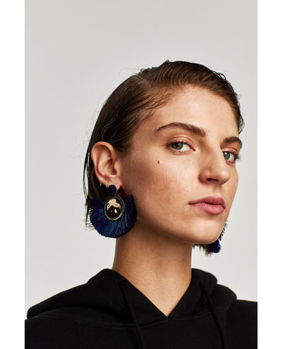 tassel earrings zara